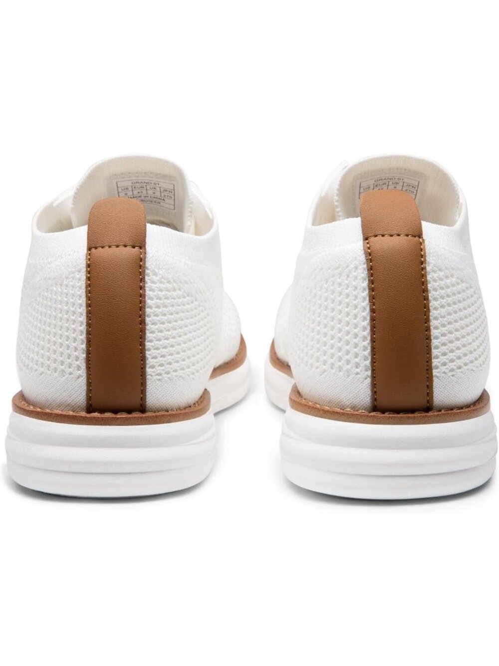 Bruno Marc Men's White Ethylene Vinyl Acetate Lace up Lightweight Sneakers - Picture 4 of 7